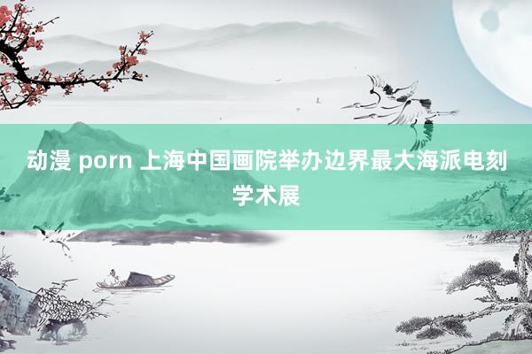 动漫 porn 上海中国画院举办边界最大海派电刻学术展