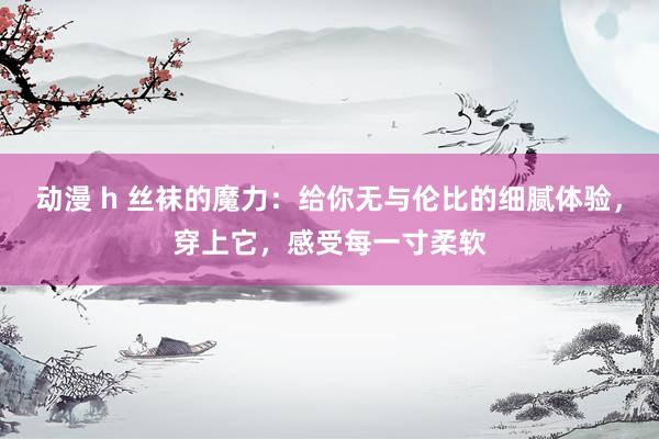动漫 h 丝袜的魔力：给你无与伦比的细腻体验，穿上它，感受每一寸柔软