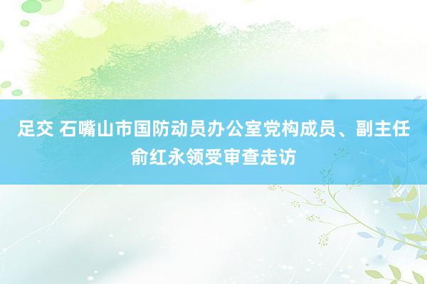 足交 石嘴山市国防动员办公室党构成员、副主任俞红永领受审查走访