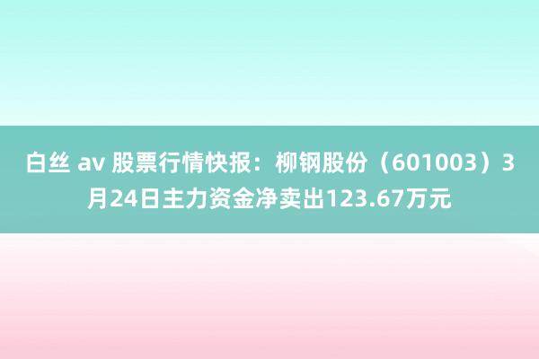 白丝 av 股票行情快报：柳钢股份（601003）3月24日主力资金净卖出123.67万元