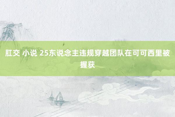 肛交 小说 25东说念主违规穿越团队在可可西里被握获