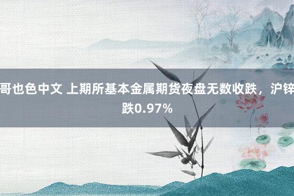哥也色中文 上期所基本金属期货夜盘无数收跌，沪锌跌0.97%