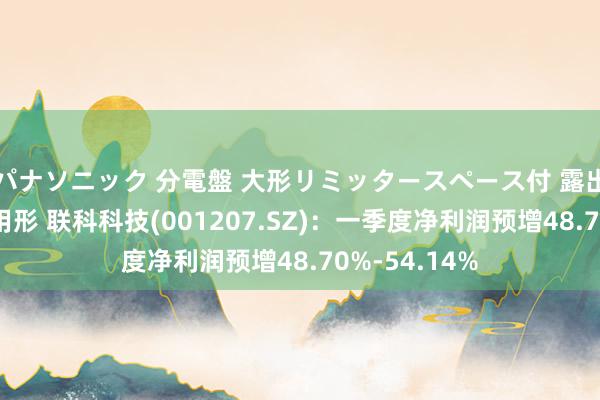 パナソニック 分電盤 大形リミッタースペース付 露出・半埋込両用形 联科科技(001207.SZ)：一季度净利润预增48.70%-54.14%