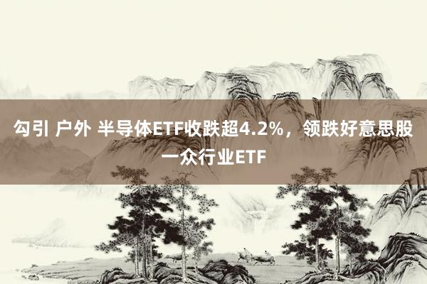 勾引 户外 半导体ETF收跌超4.2%，领跌好意思股一众行业ETF